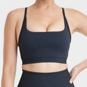 Women's Seamless Light
Support Houndstooth
Jacquard Sports Bra XXL Dark blue